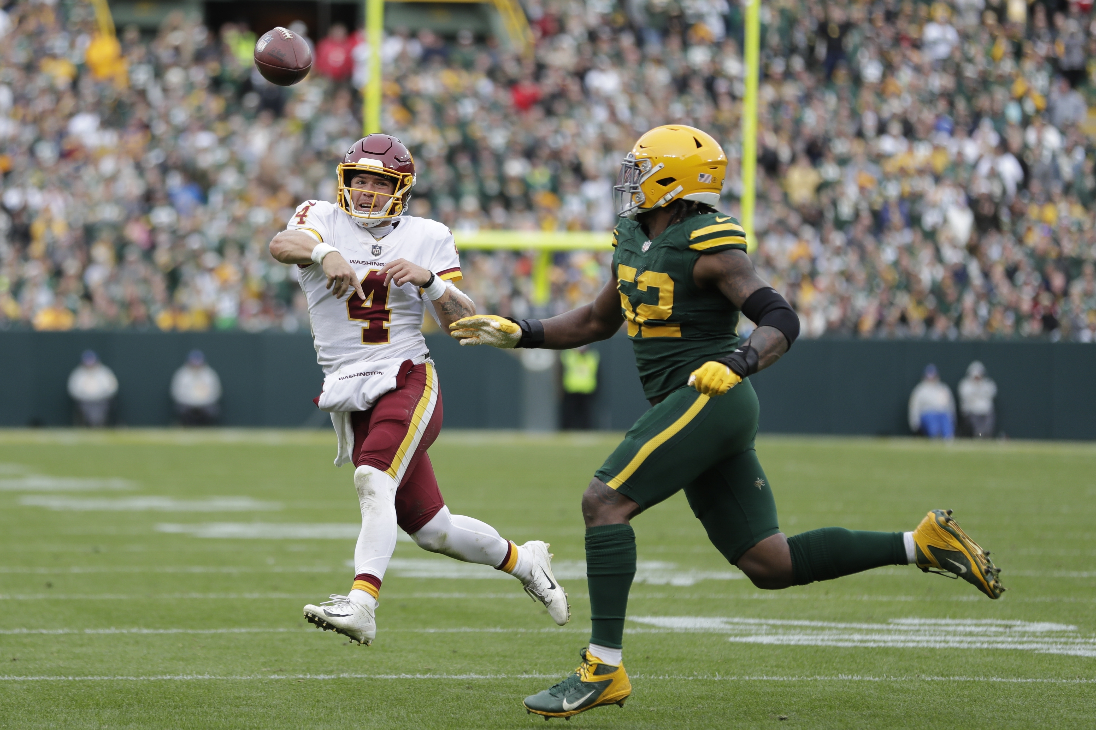 Taylor Heinicke does it again, besting Aaron Rodgers and the Green