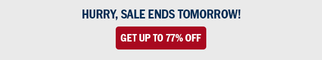 Hurry, sale ends tomorrow! Get up to 77% off.
