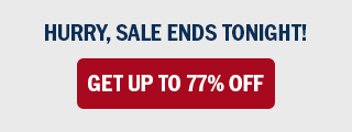 Hurry, sale ends tonight! Get up to 77% off.