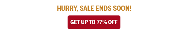 Hurry, sale ends soon! Get up to 77% off.