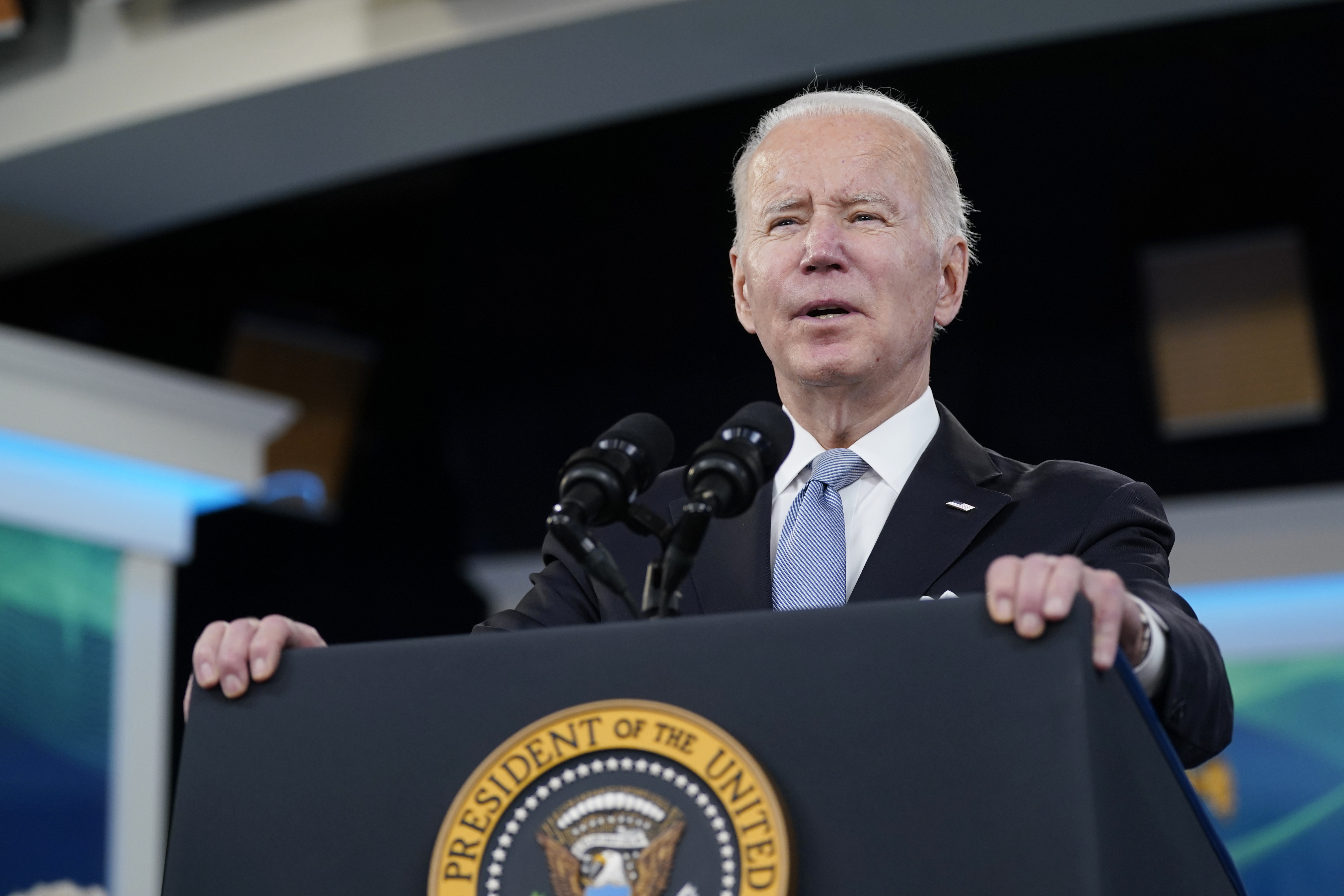 Biden preparing for his Super Bowl pregame interview - Washington