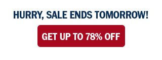 Hurry, sale ends soon! Get up to 78% off.