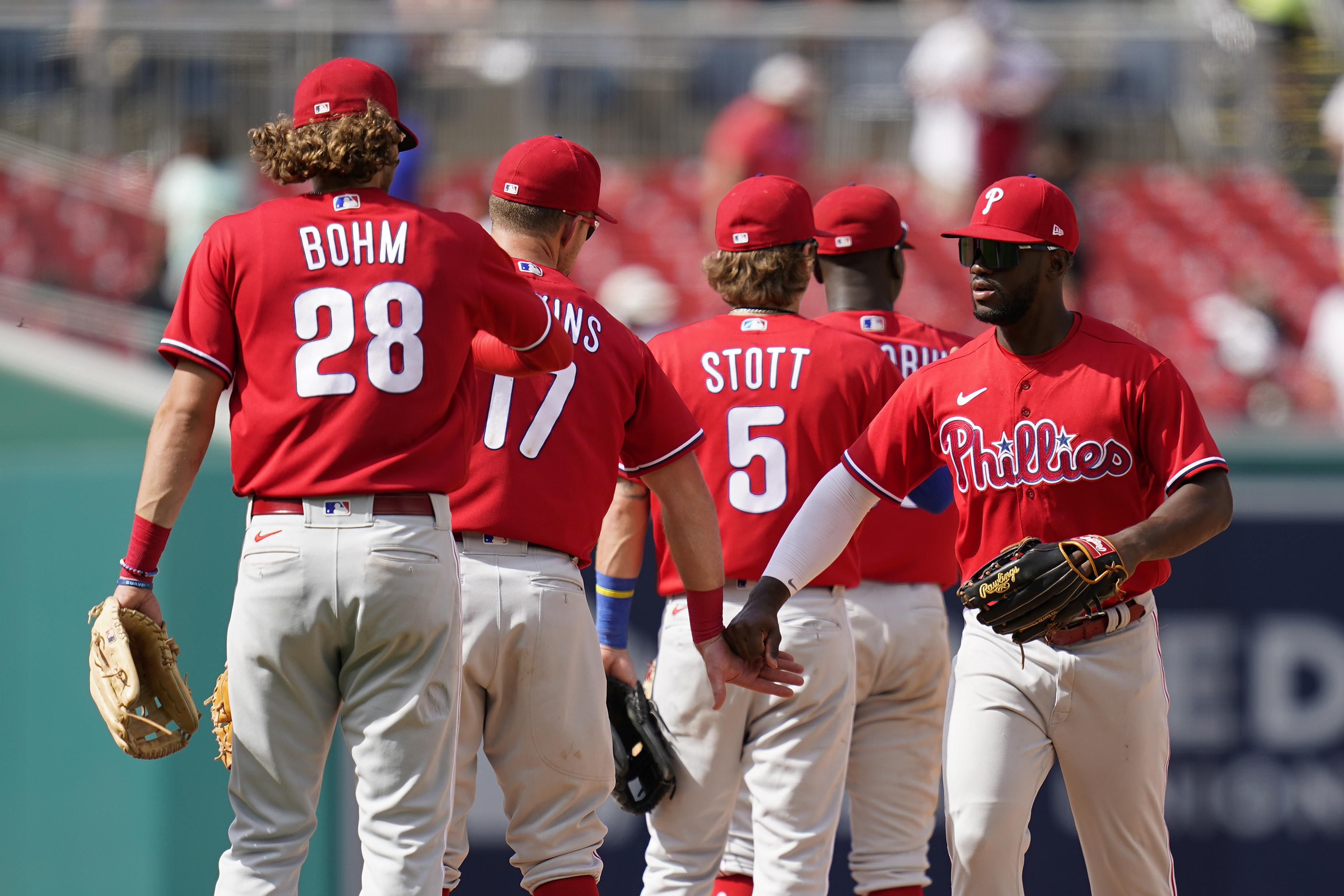 Phillies hit 14 homers in four-game sweep of Nationals