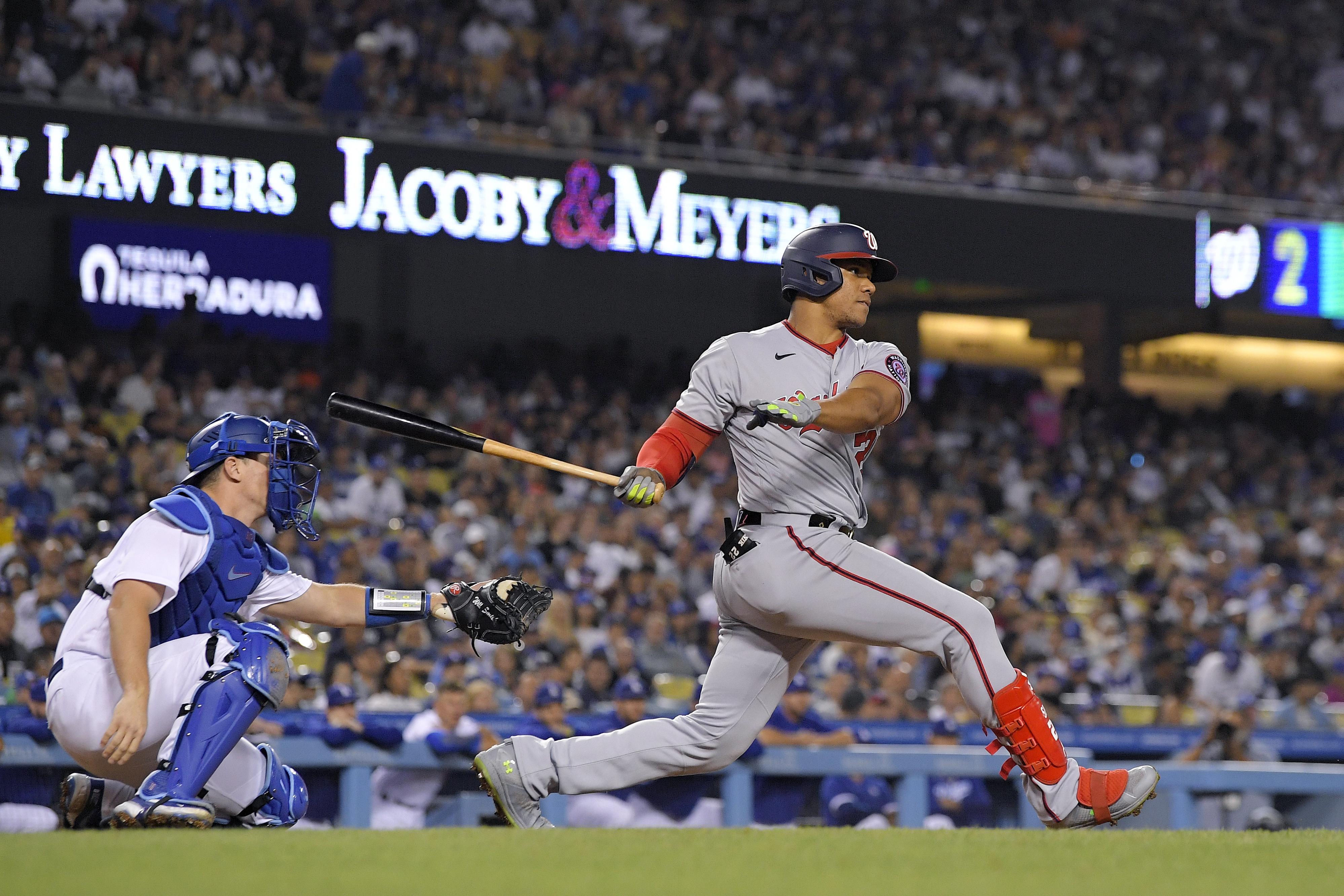 Dodgers' Trayce Thompson hits home run that still hasn't landed