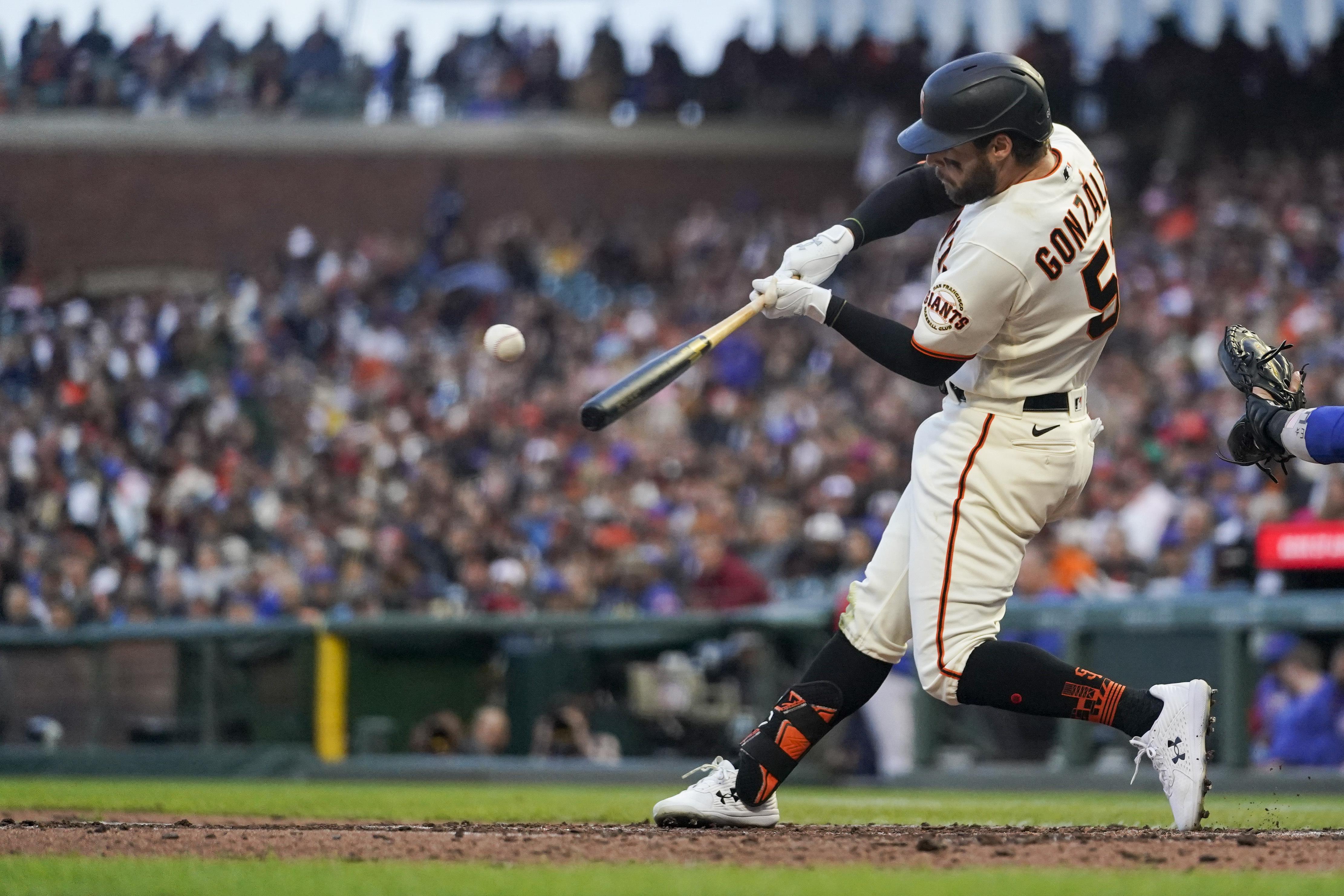 Luis González, Joey Bart hit back-to-back HRs, Giants outlast Cubs 5-4