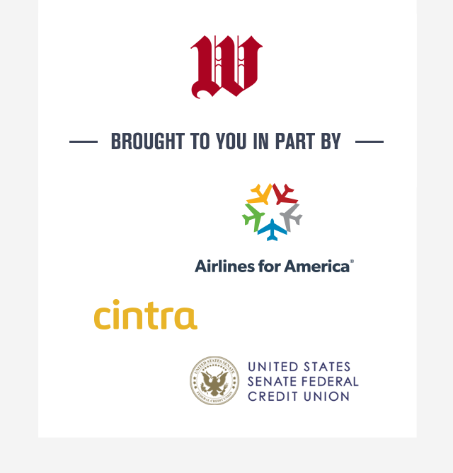 Brought to you in part by Airlines for America, Cintra and USSFCU. Read Now!