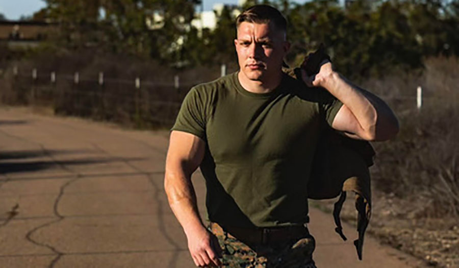 U.S. Marine Tyler Valenzia turns to fitness to help others (sponsored)