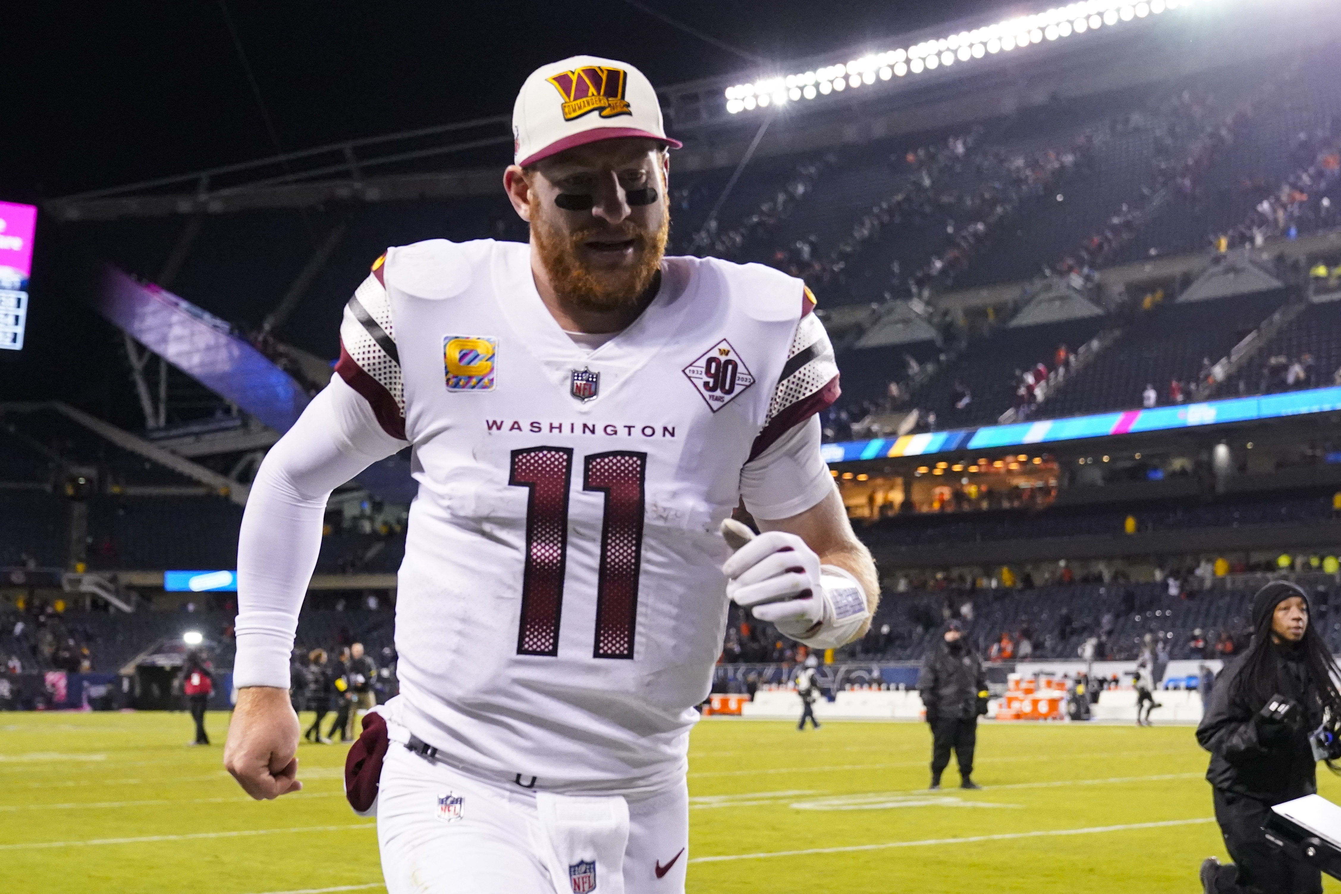 Washington Commanders @ Chicago Bears: Carson Wentz being made a