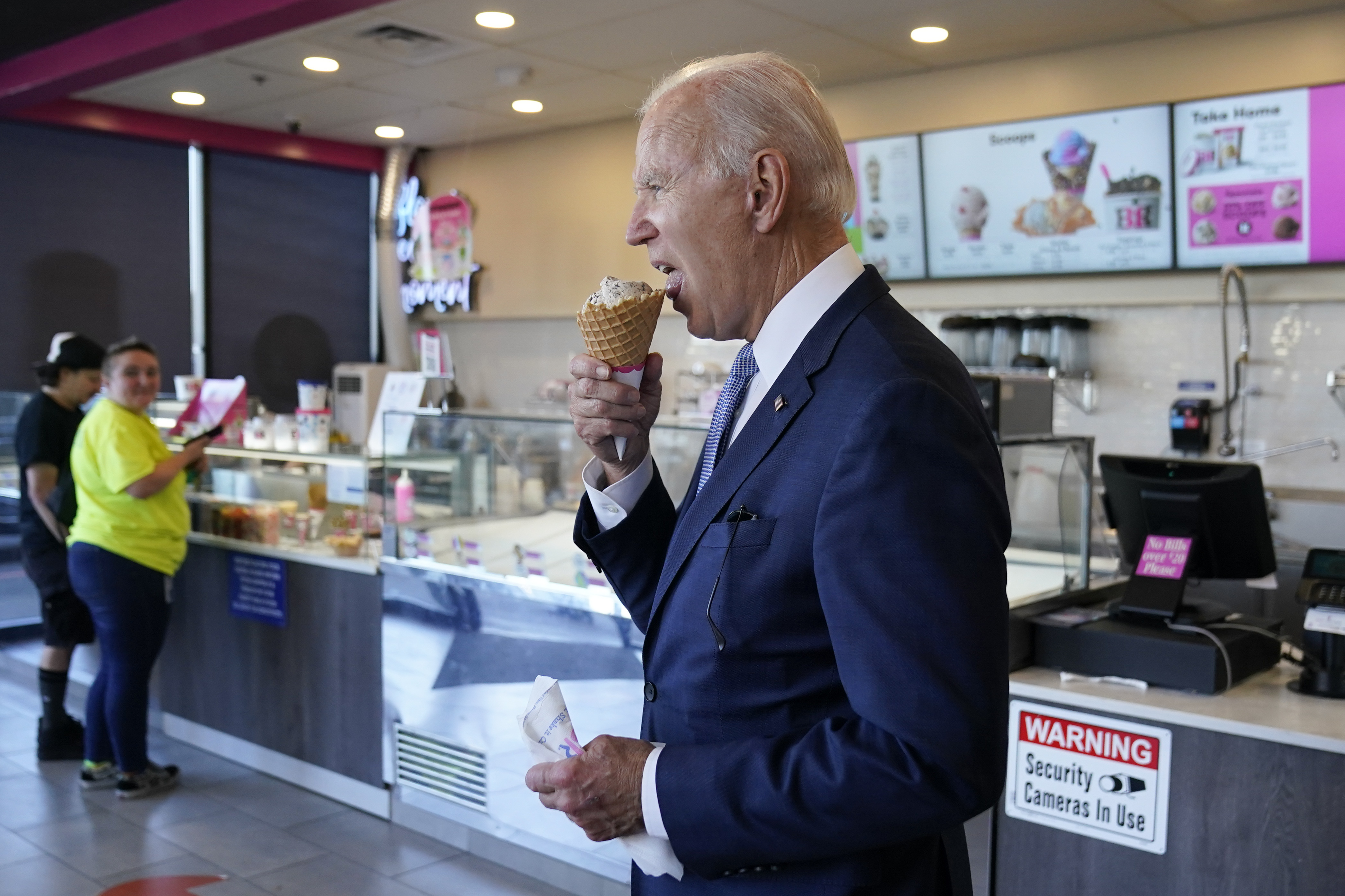 Joe Biden eating ice cream they call me 007 0 things built 0