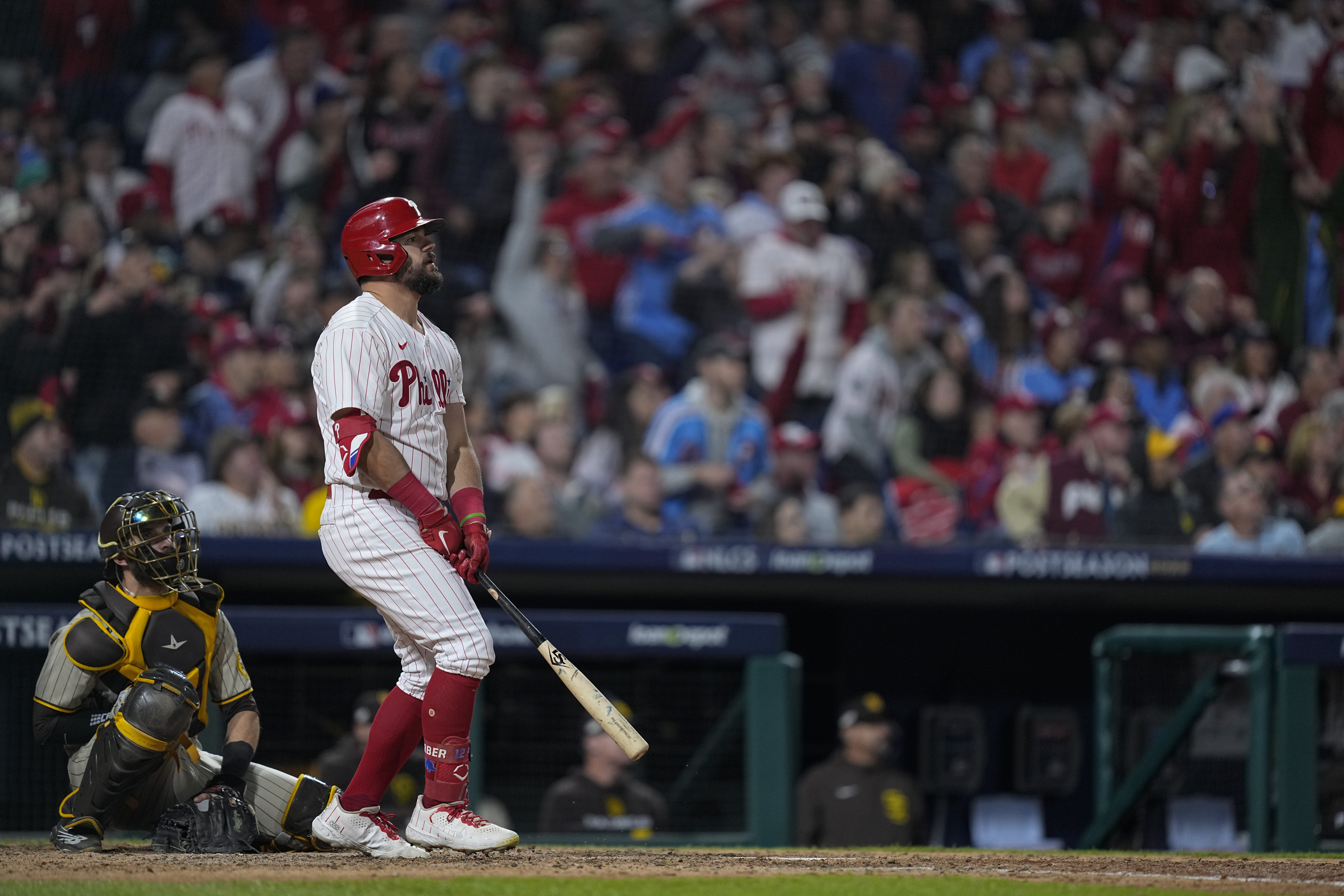 Bryce Harper and Kyle Schwarber blast home runs, as Zach Wheeler and  Phillies top Padres to open NLCS