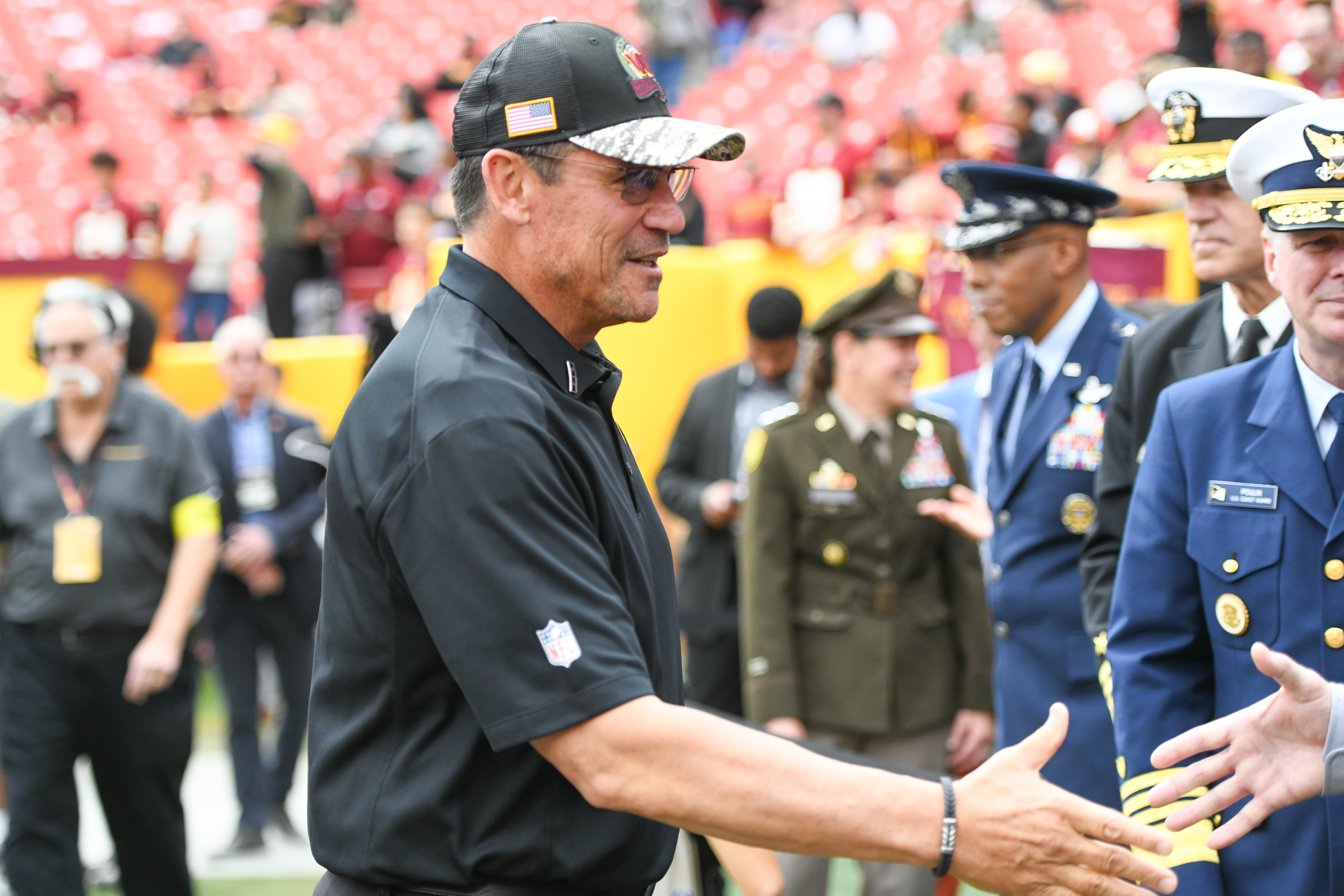 Commanders coach Ron Rivera named NFL's Salute to Service Award