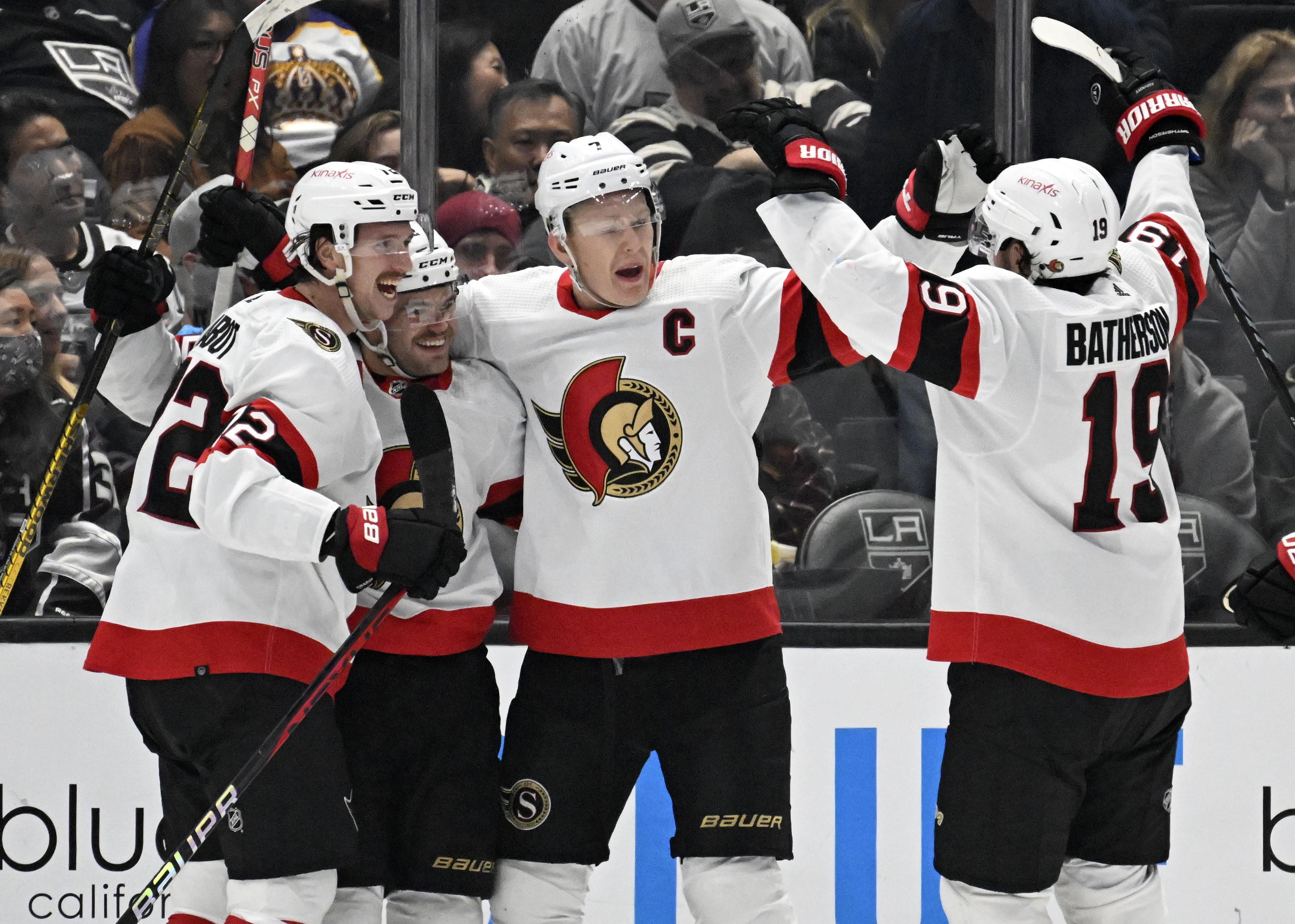 Claude Giroux scores on OT breakaway, Ottawa Senators beat Los