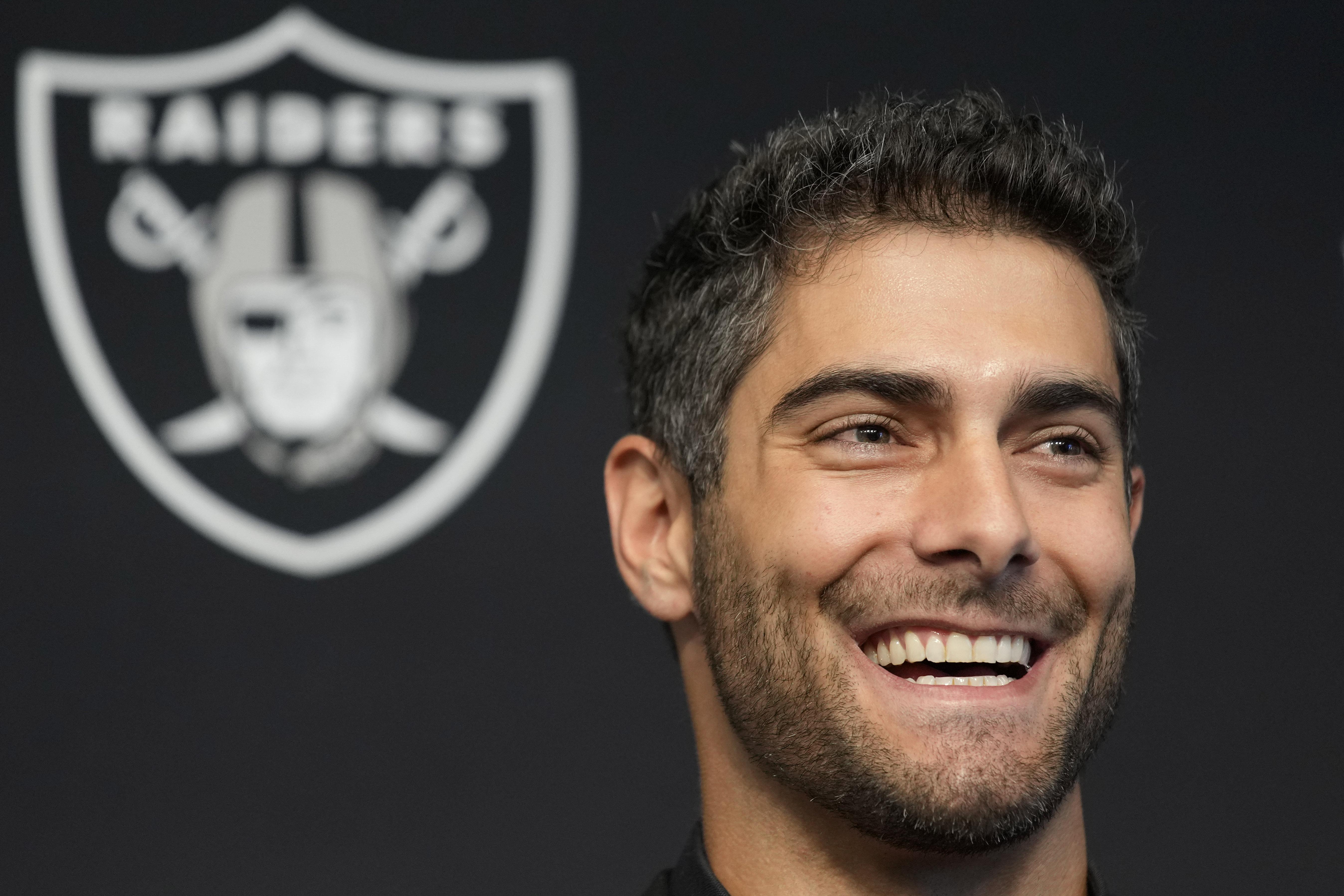 Jimmy G' is fitting right in as Derek Carr's starting quarterback  replacement for the Raiders - Las Vegas Weekly