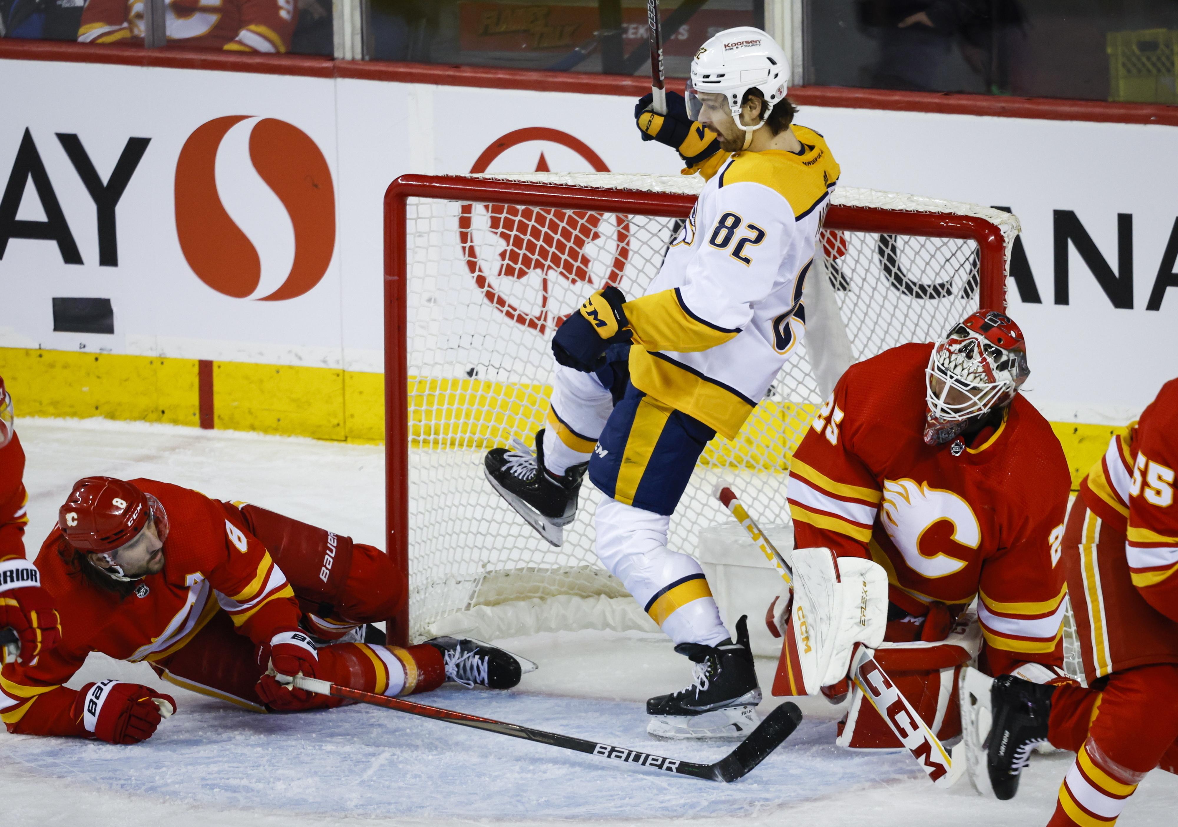 Mangiapane scores shootout winner for Flames in 3-2 pre-season win