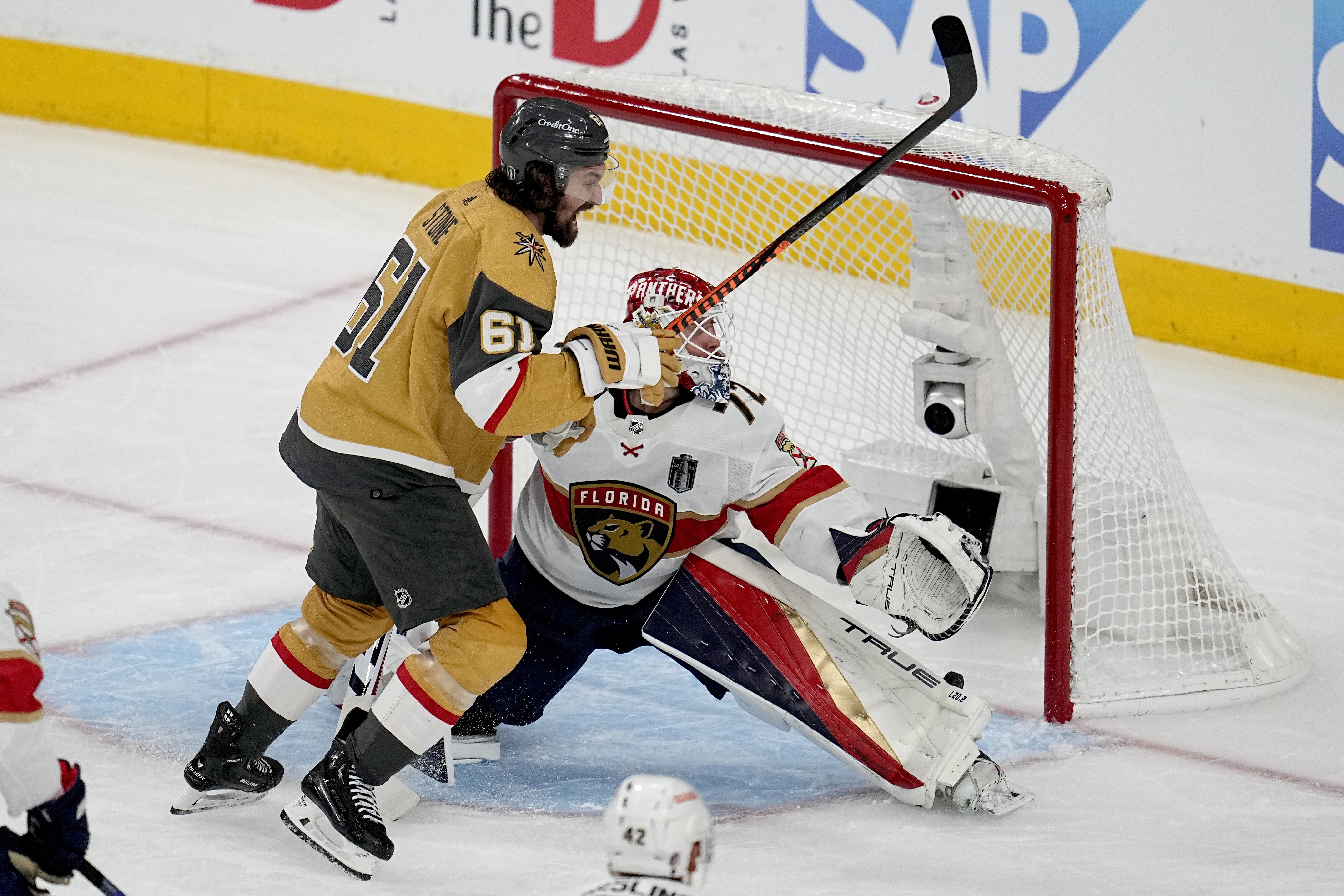 Vegas Golden Knights pull away late to defeat the Florida Panthers and win  Game 1 of the Stanley Cup Final