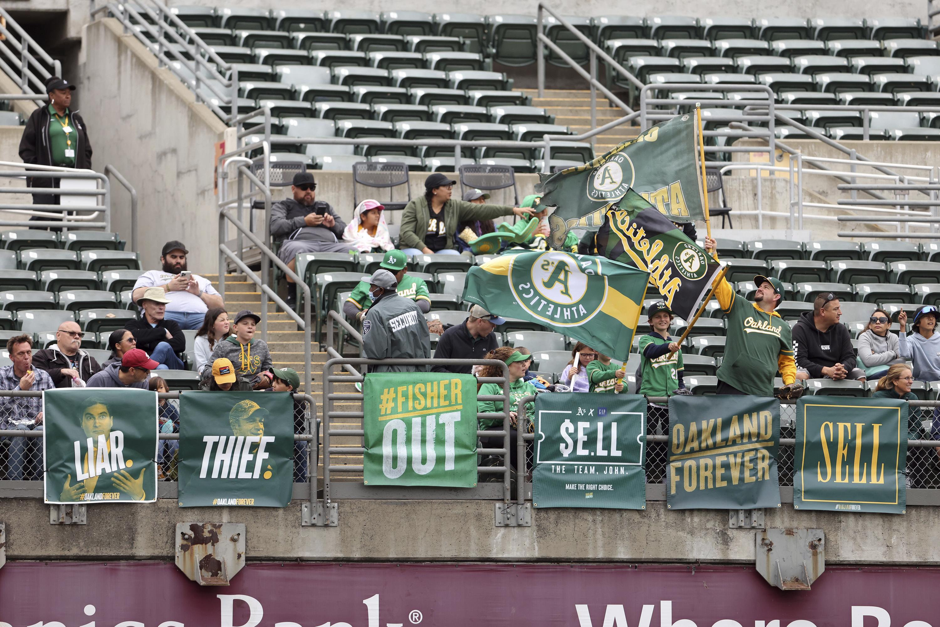 A's fans bring 'Sell the team' movement to Washington