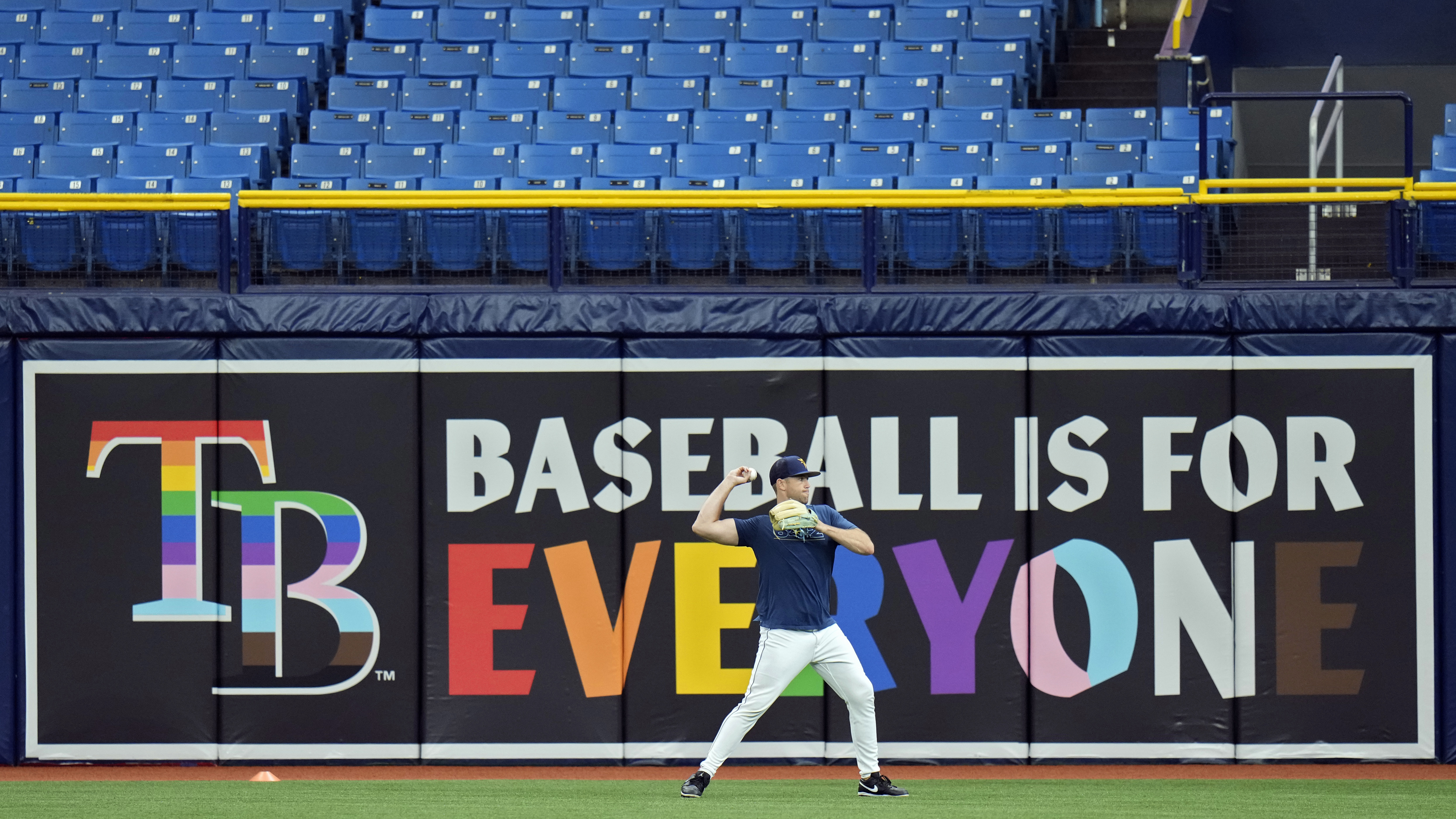 Major League Baseball discourages Pride Night logos on uniforms to