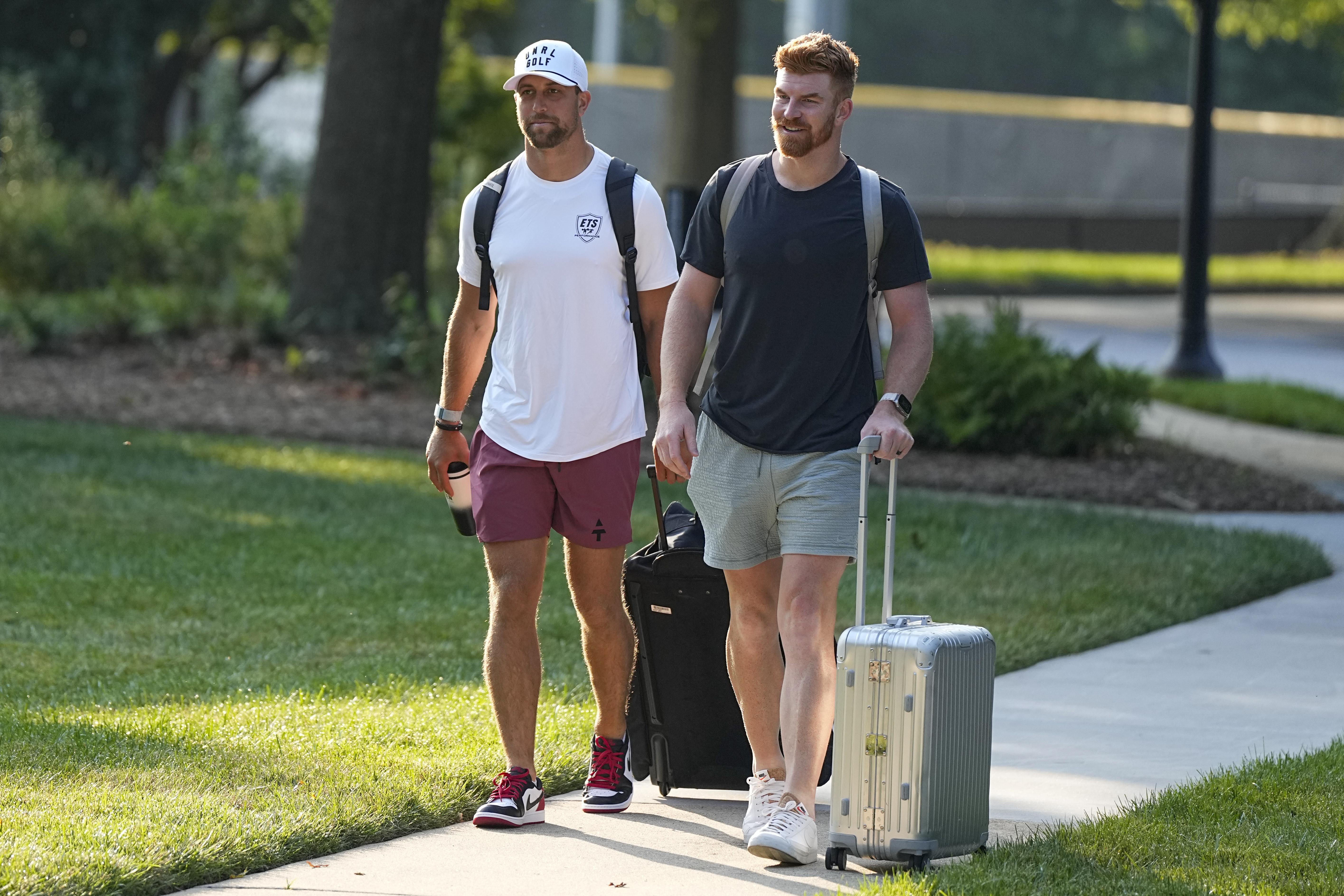 Panthers' Bryce Young gets Hayden Hurst support at training camp