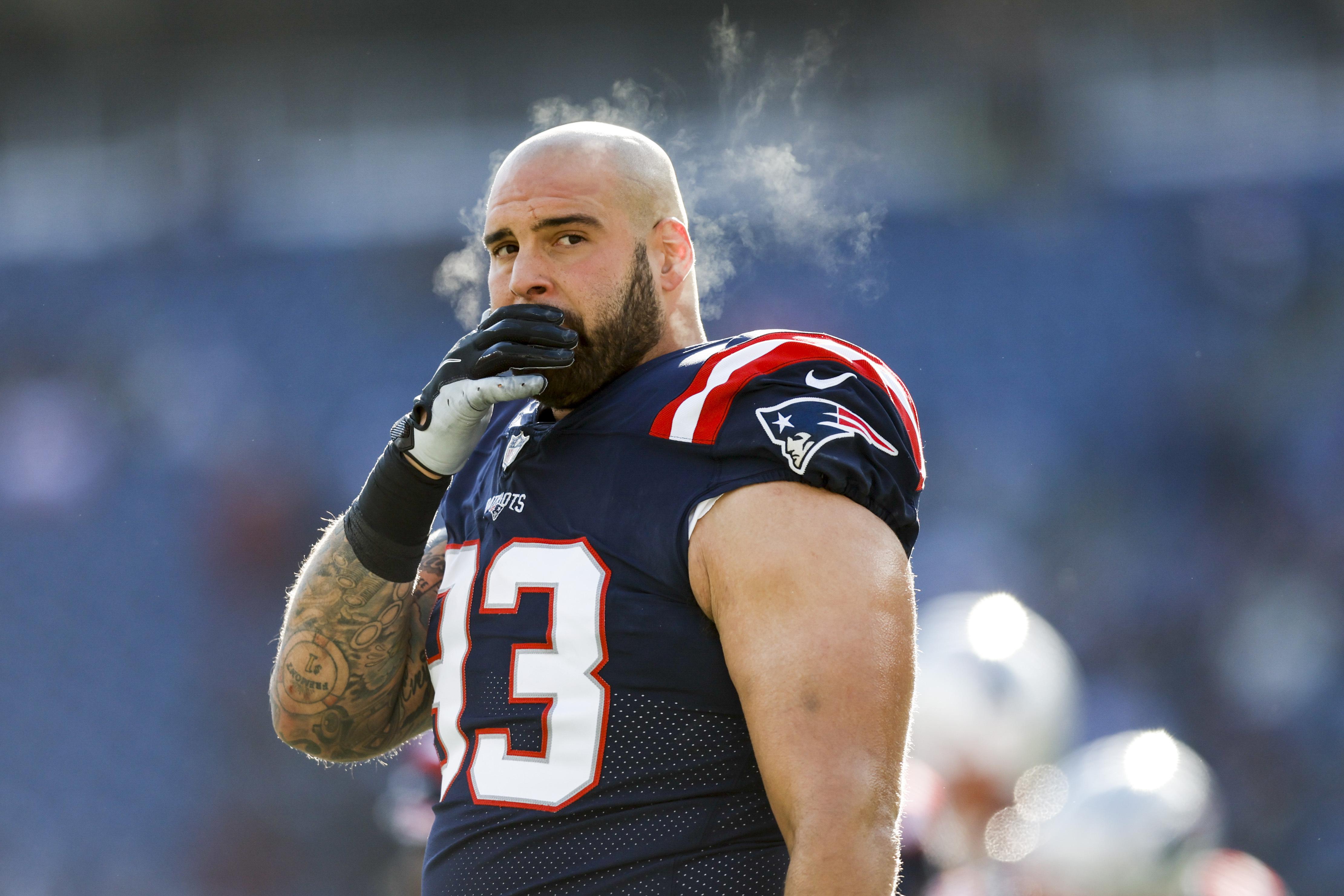 Patriots' Lawrence Guy on the field at training camp