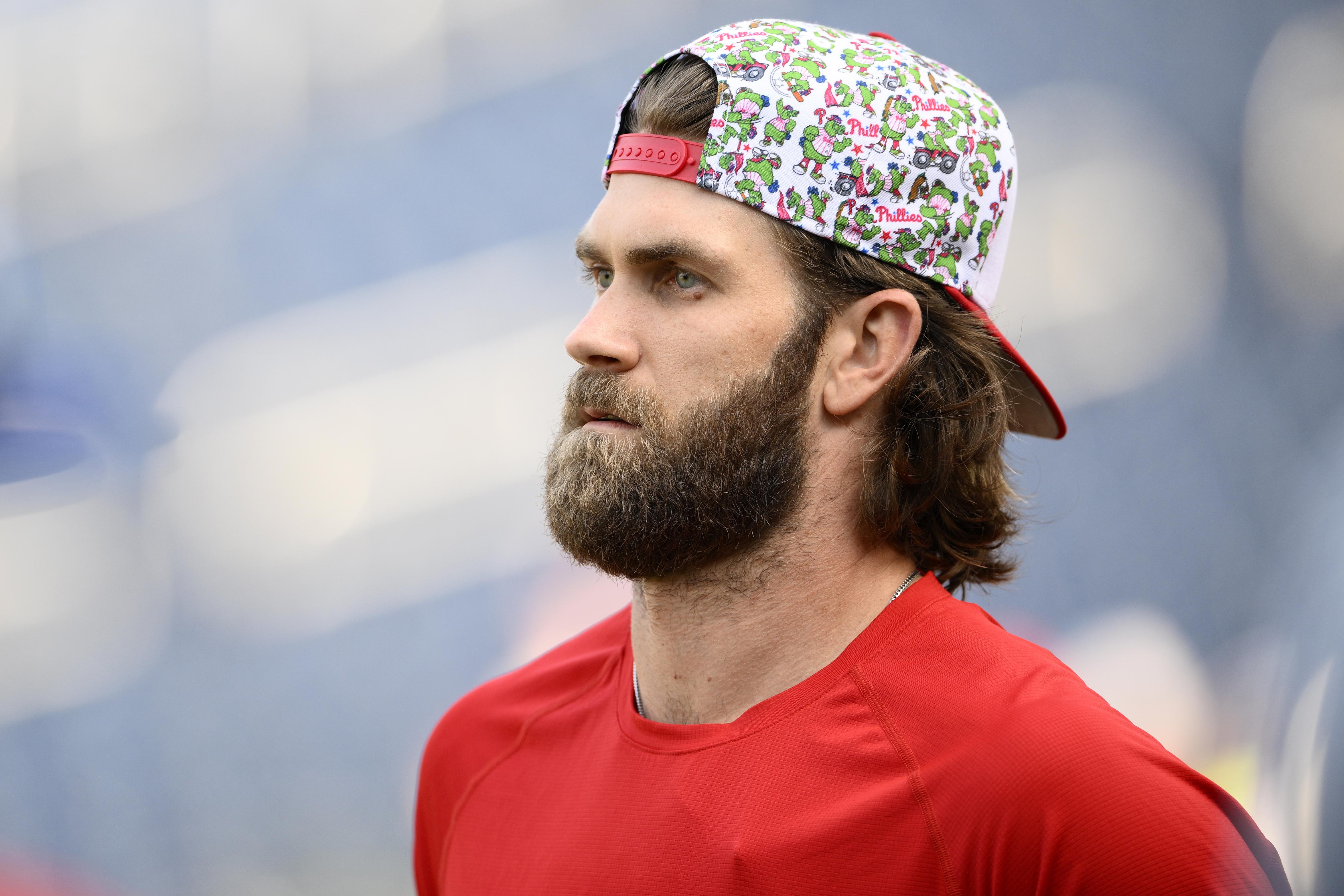 Bryce Harper dresses to impress ahead of Game 4 in NLDS – NBC Sports  Philadelphia