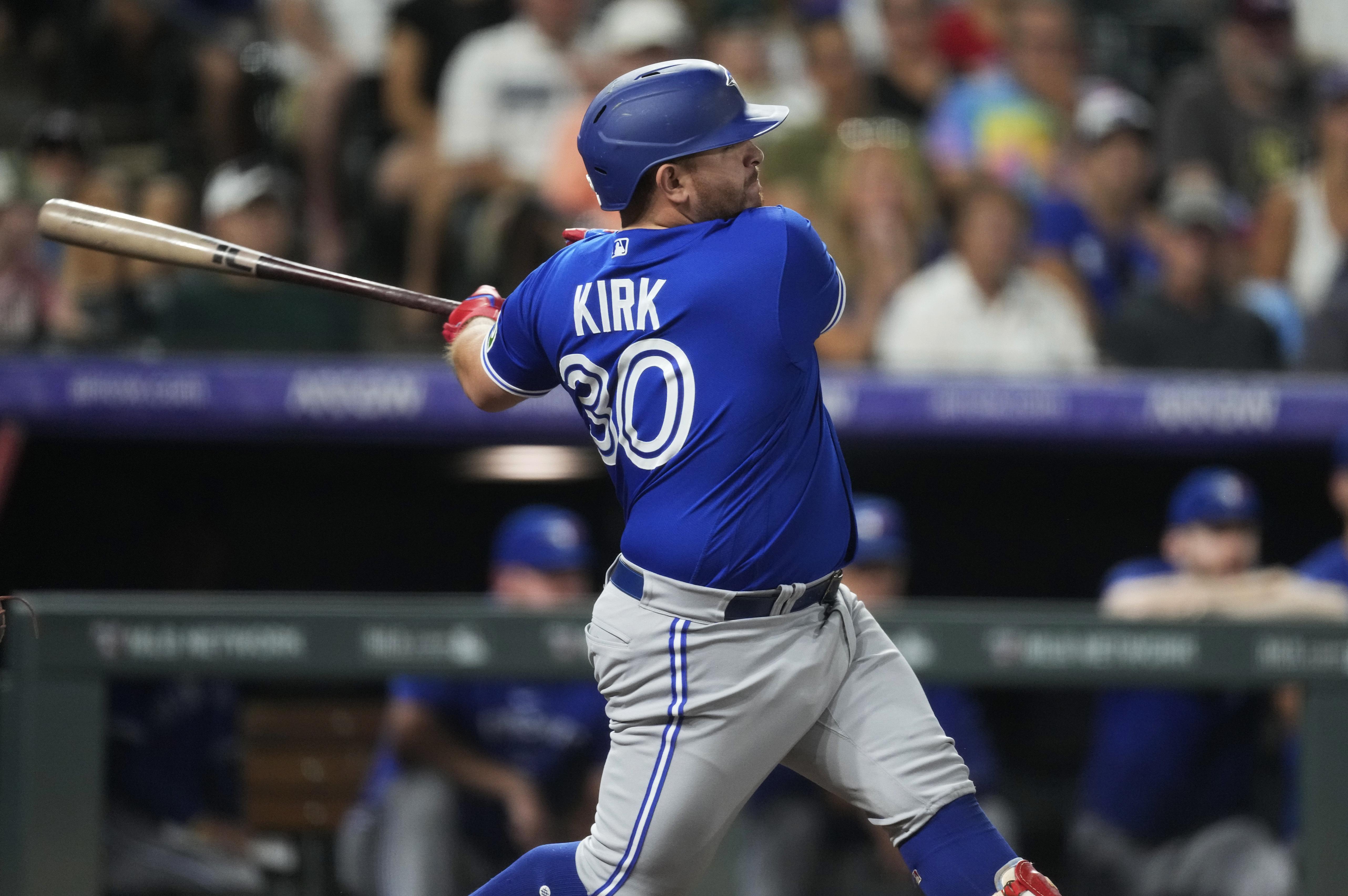 FOX Sports: MLB on X: Jays Catcher Alejandro Kirk showing off the