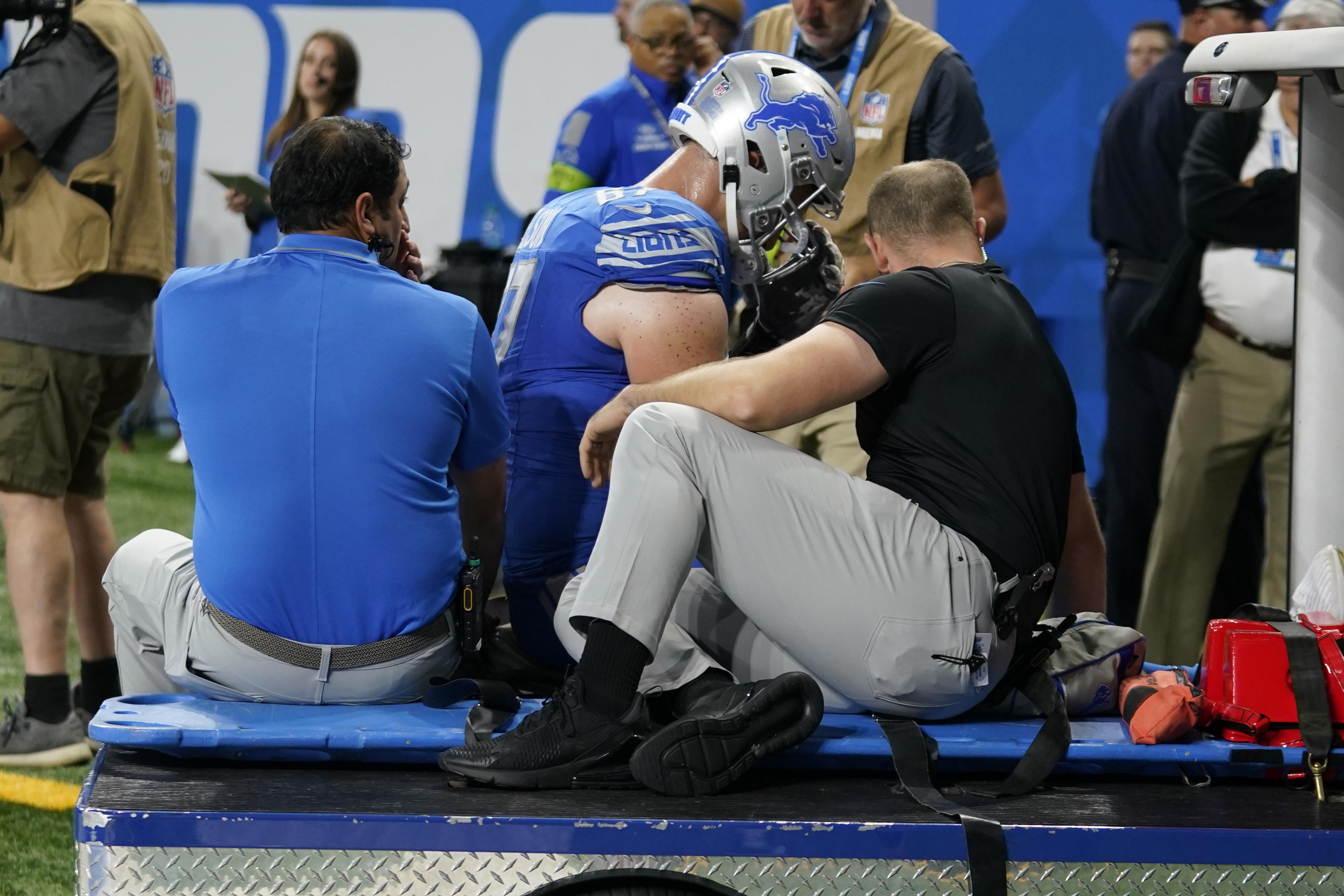 Jared Goff throws and runs for TDs, helping the Lions bounce back with a 20- 6 win over Falcons