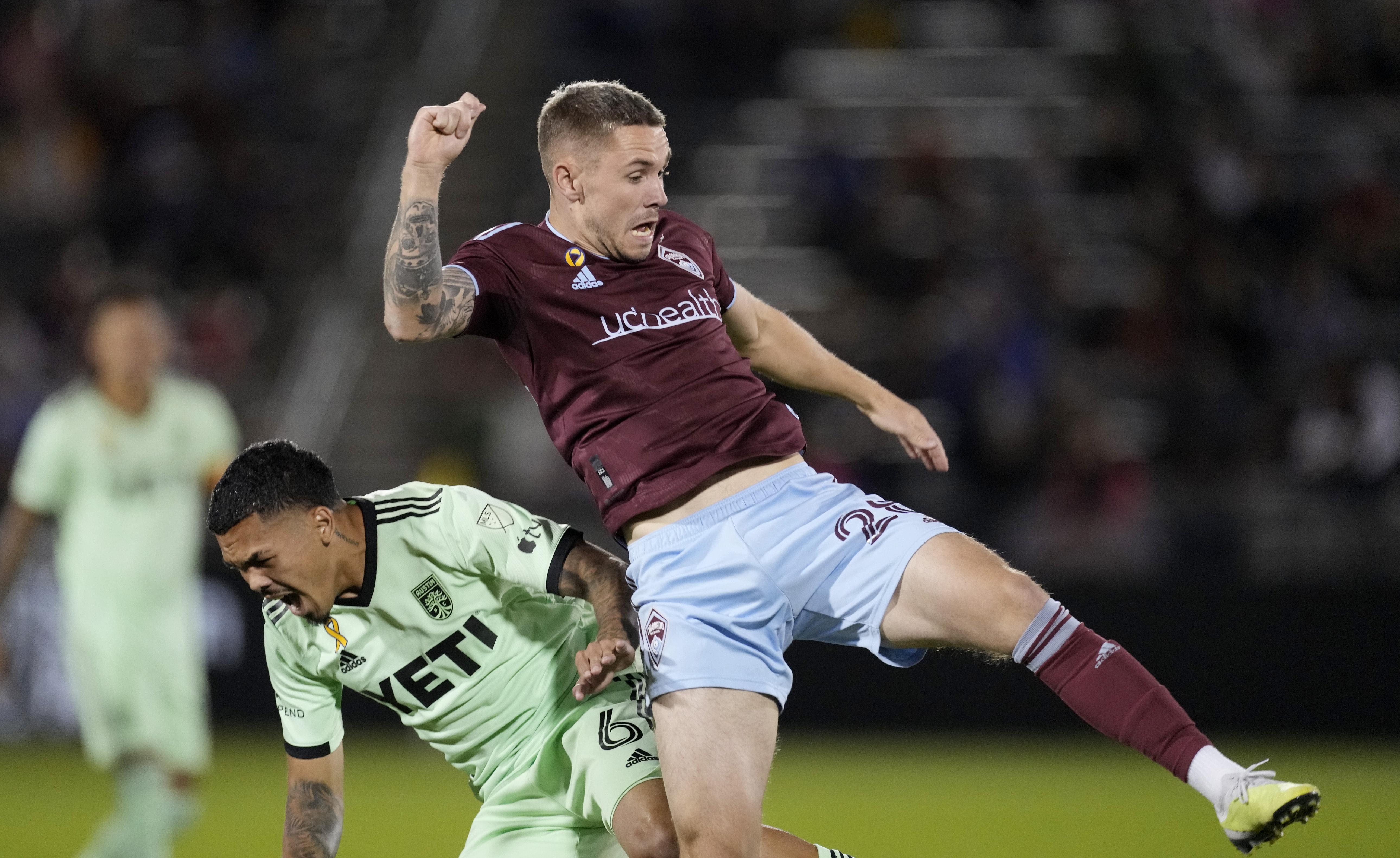 Austin FC central midfielder Daniel Pereira during a match between