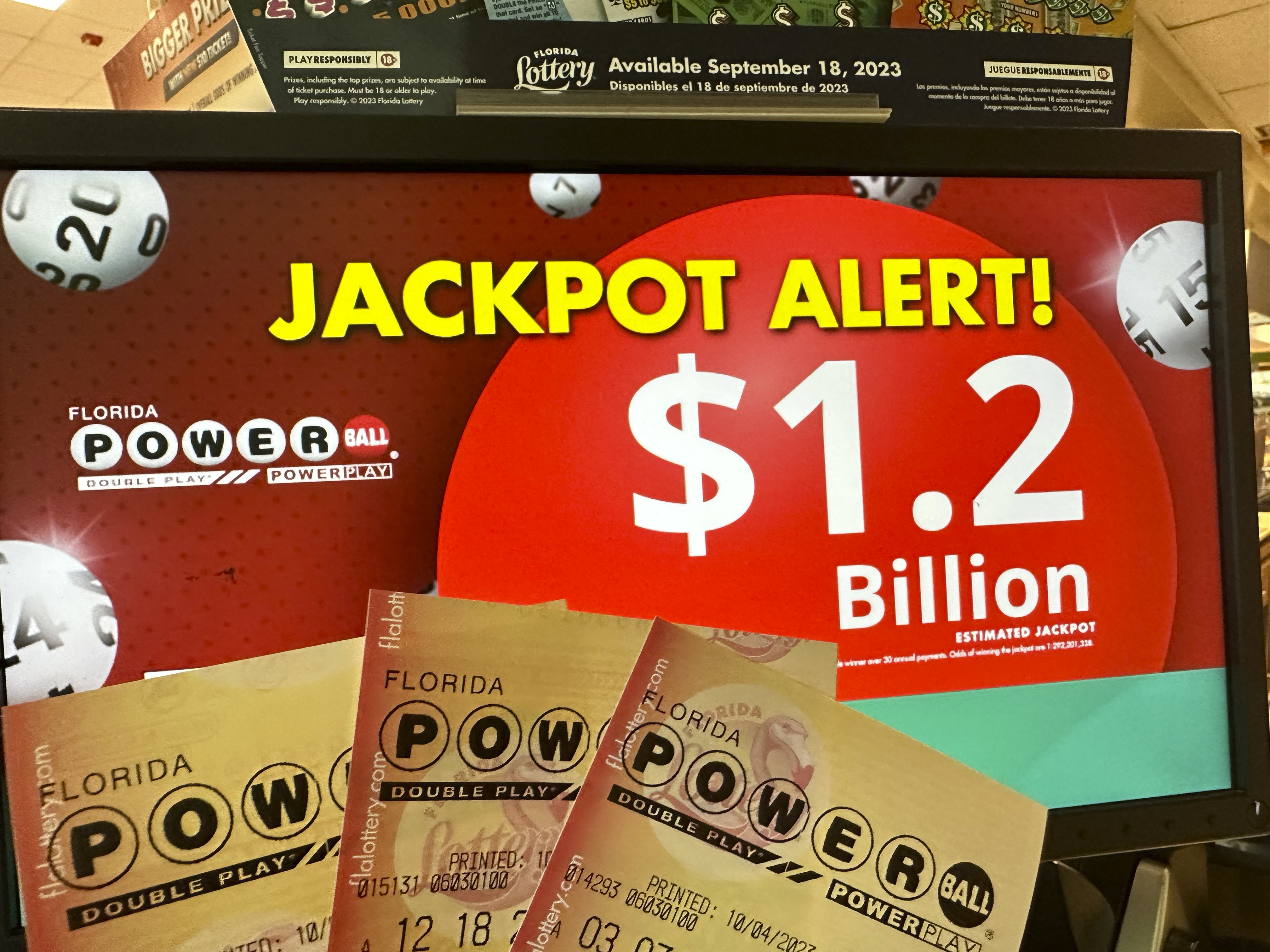 Here are the winning Powerball numbers for Oct. 31, 2022; jackpot at $1  billion