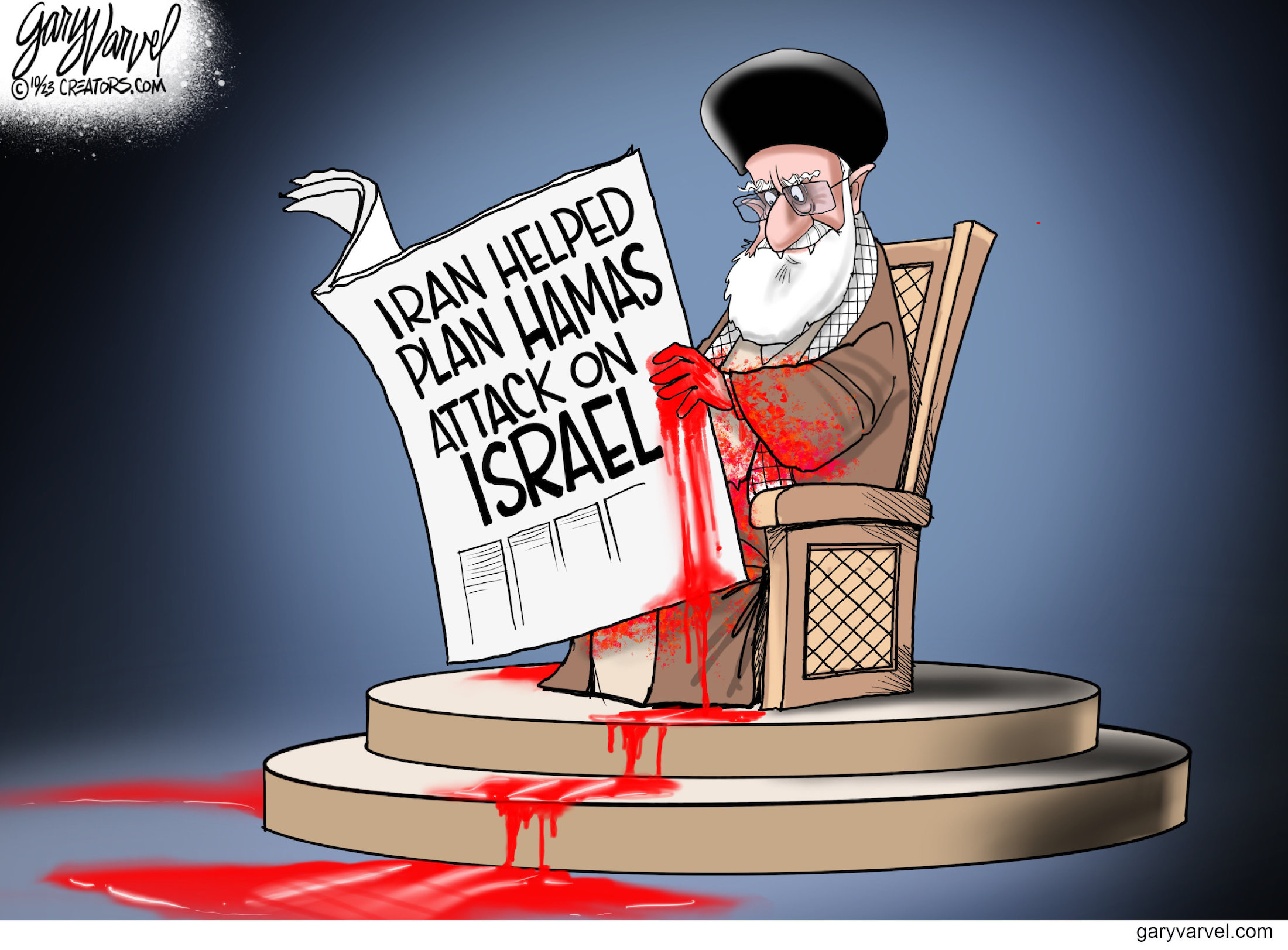 Political Cartoons - Around the World - Iran helped plan Hamas attack on  Israel - Washington Times