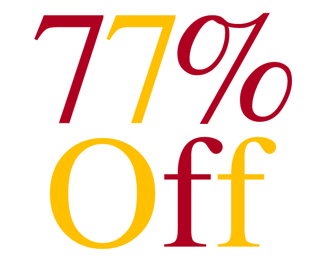 77% Off