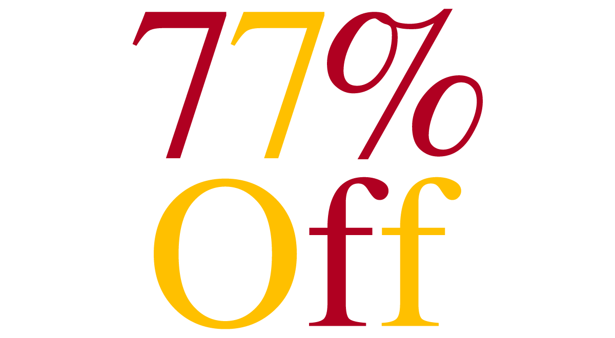 77% Off