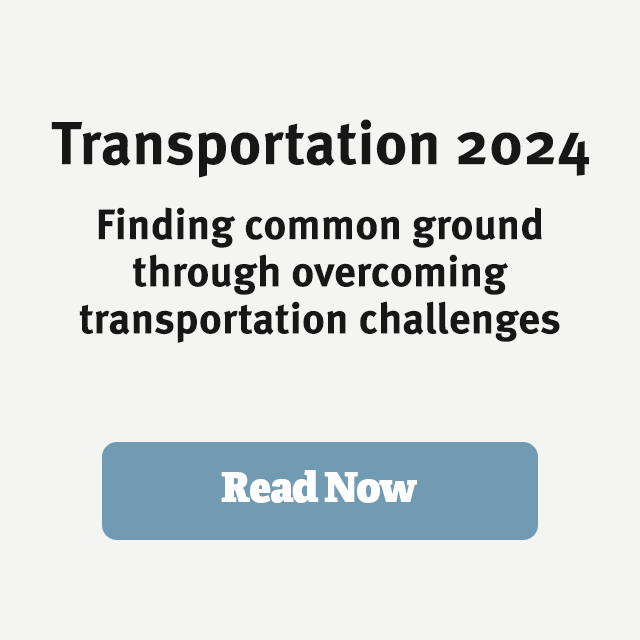 Transportation 2024: Finding common ground through overcoming transportation challenges. Read now.