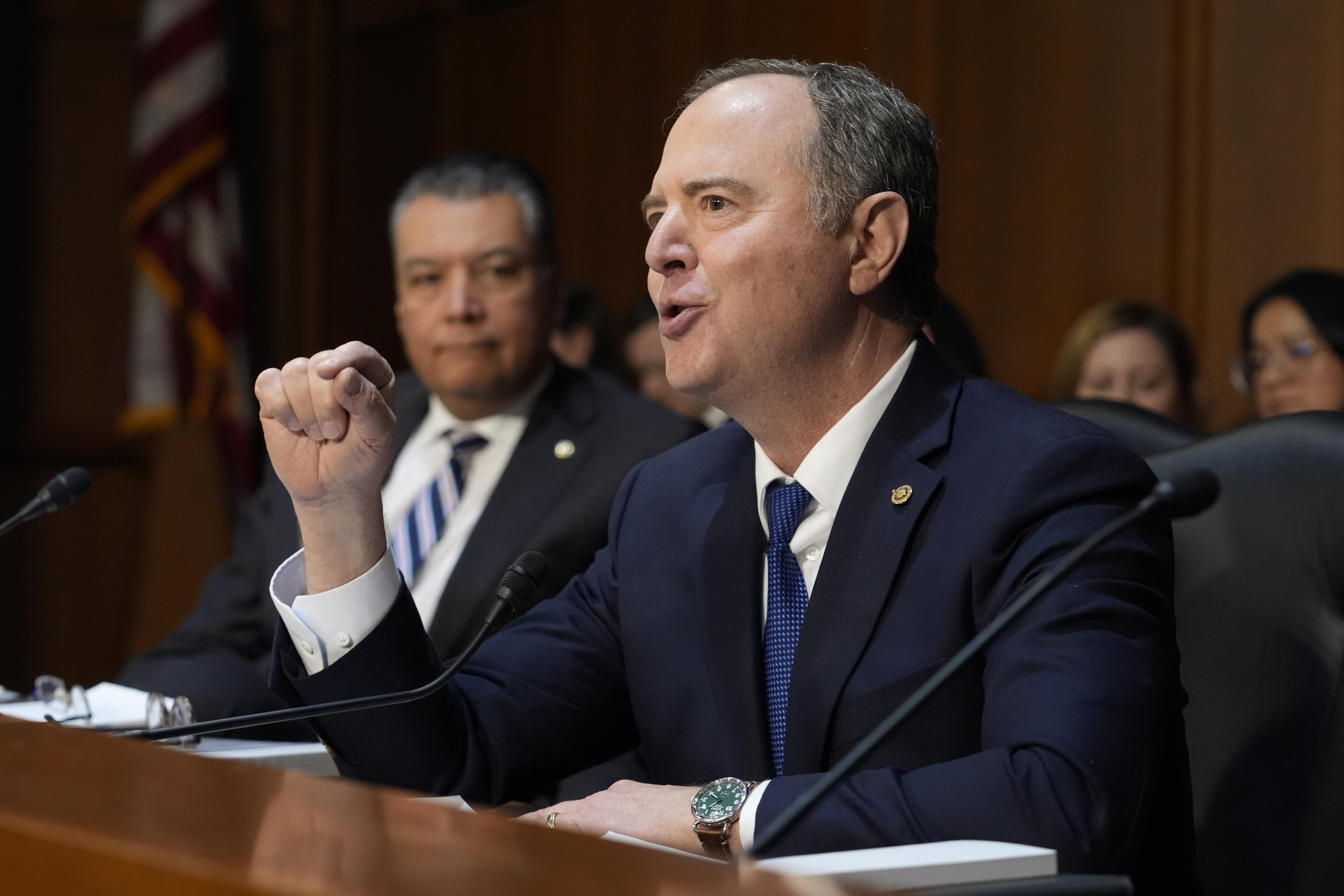 Pam Bondi faces off against Sen. Adam Schiff at confirmation hearing -  Washington Times
