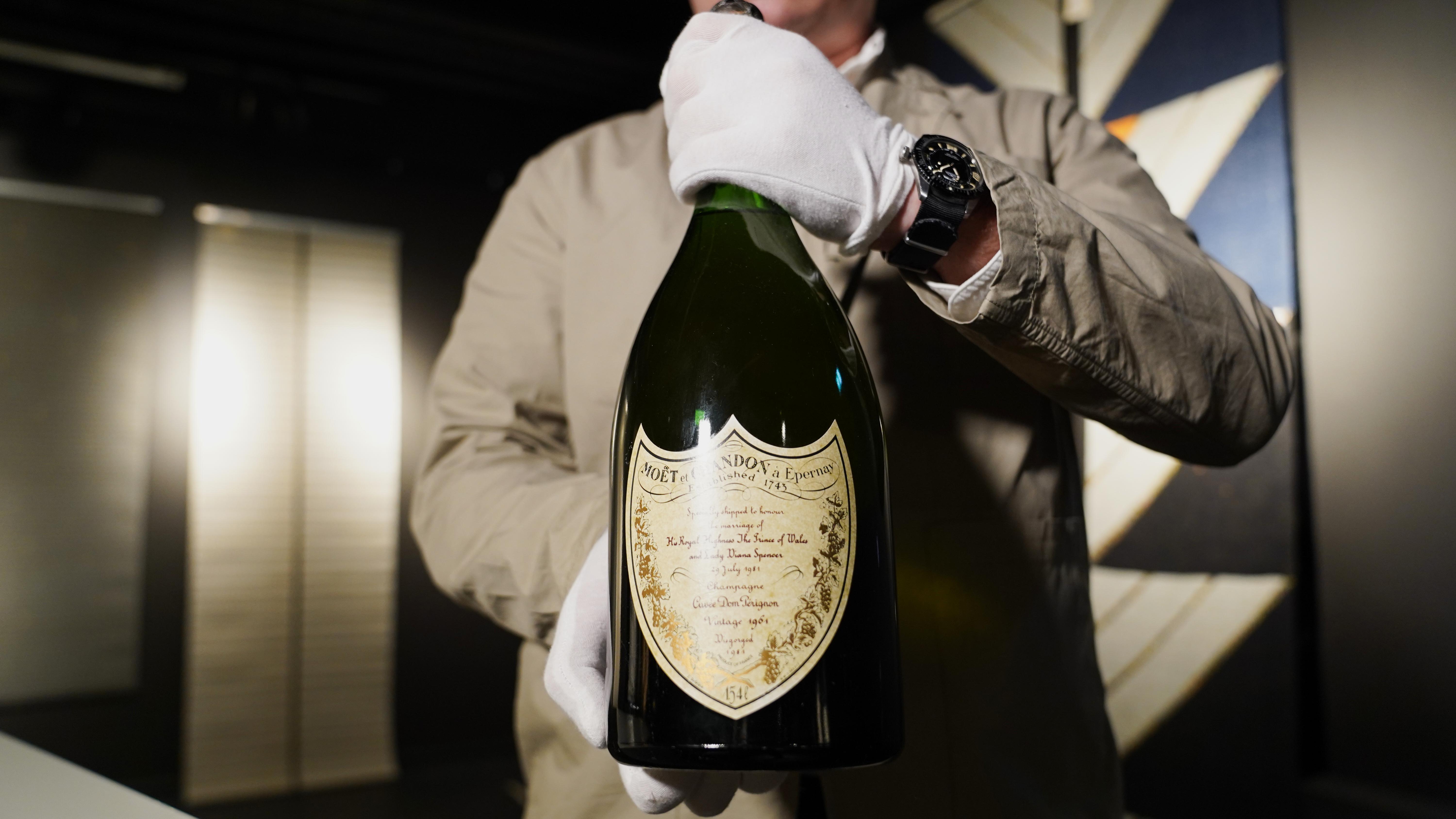 Rare Dom Perignon champagne from Charles and Diana's wedding to be