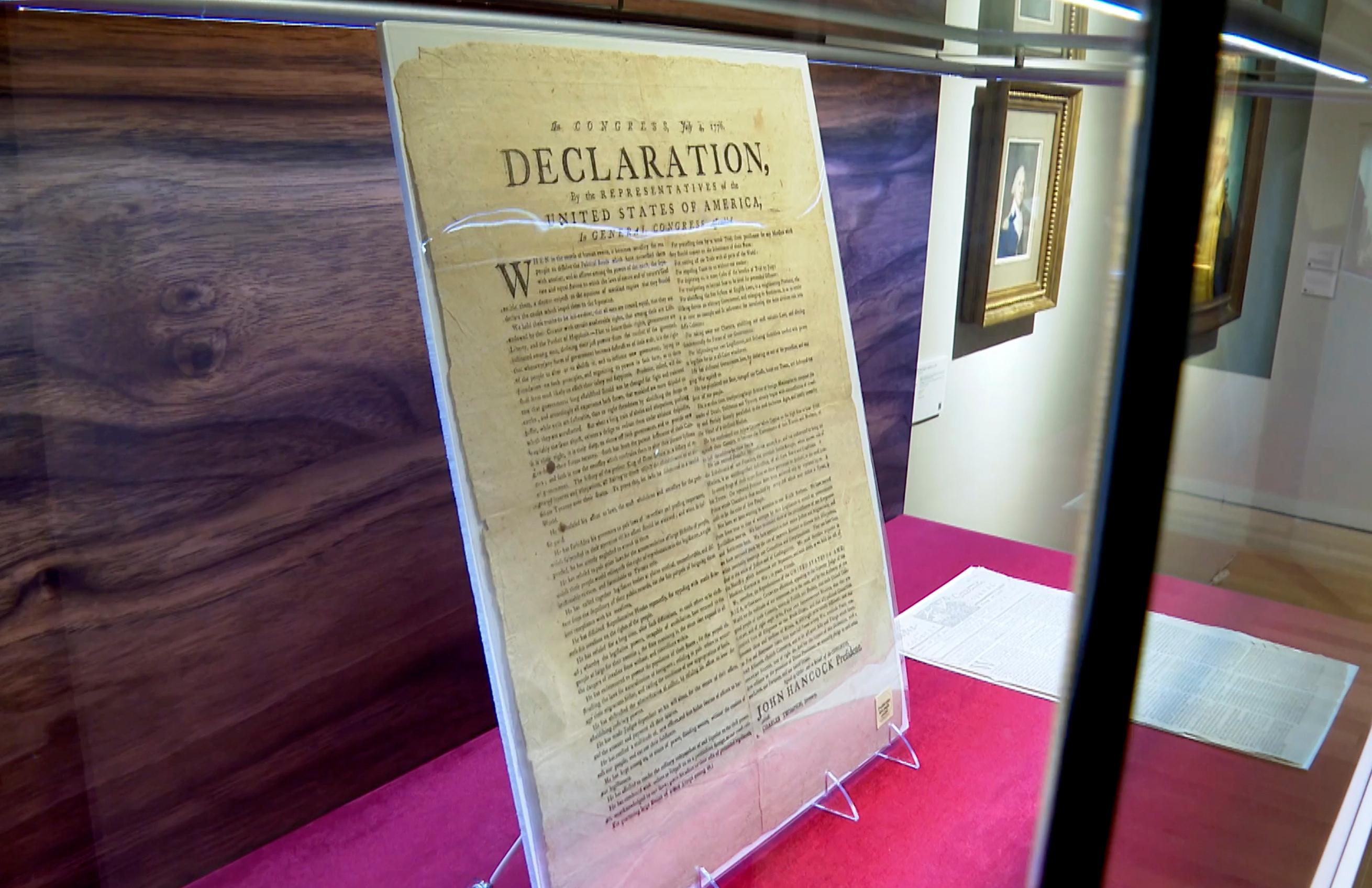 Is The Actual Declaration Of Independence On Display